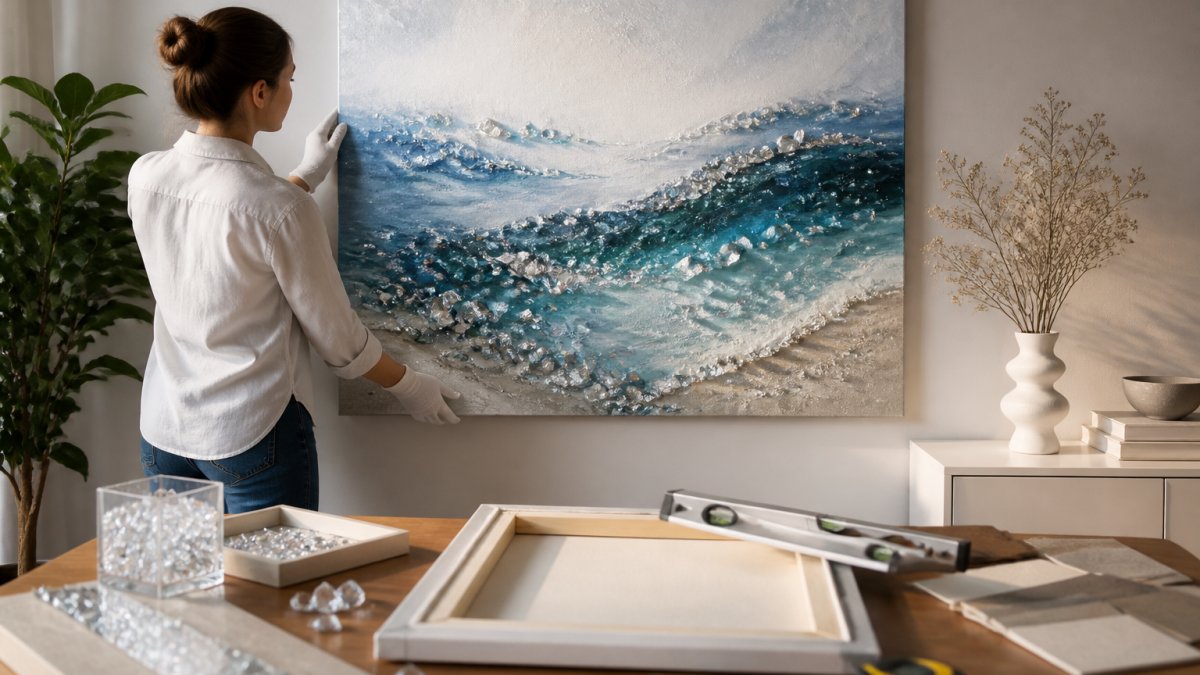 Luxury Abstract Art with Diamonds: A Buyer's Guide